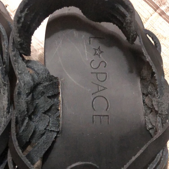 L Space Black Huarache Sandals - Picture 3 of 11